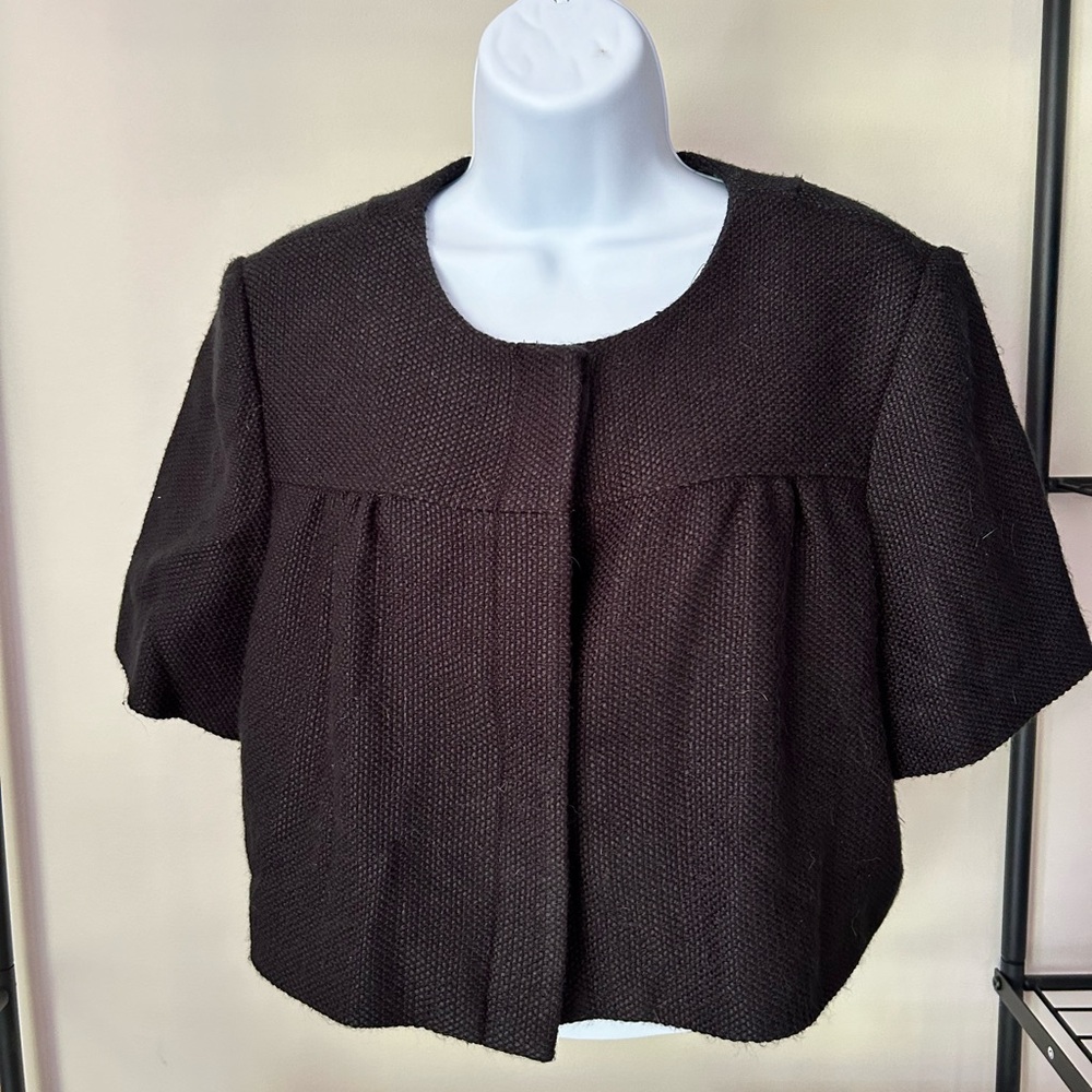 Banana Republic women’s crop jacket black size large
